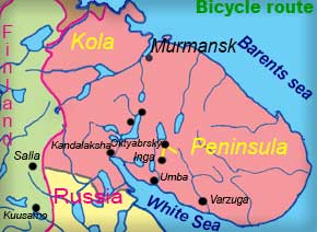 Mountain bike tour in Russian Lapland. We invite you to join on this guided mountain bike tour with luggage transport in Russian Lapland; the centre of Kola Peninsula. Kola Travel