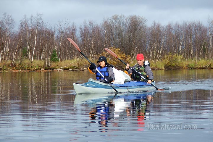 Discover Russian Lapland by kayak! This kayaking tour starts not far from Saami village Lovozero in the centre of Kola Peninsula. Following the Voronia river we paddle almost to the Barents Sea.